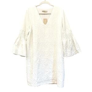 NWT! Size L Michael Kors Cream White Dress with Bell Sleeves - Retail: $165